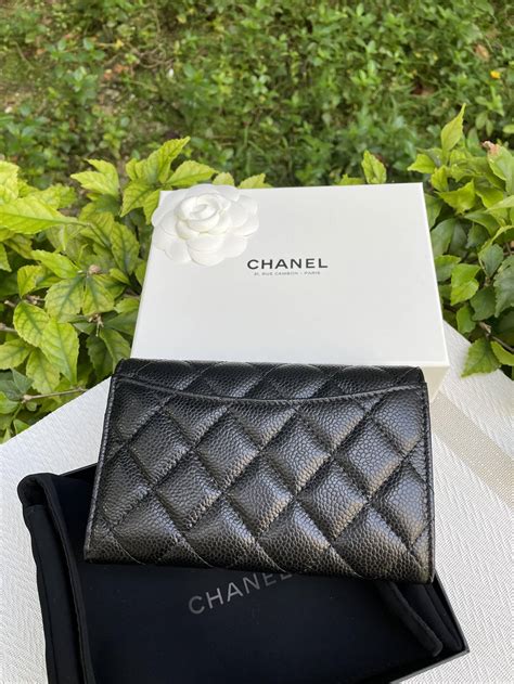 chanel stingray card holder|genuine Chanel wallet.